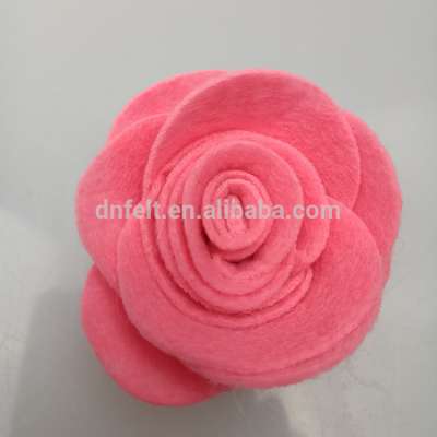 2017 Fashion Wholesale Handmade felt fabric flowers for wedding decoration