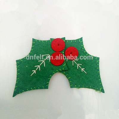 China supplier price high quality eco friendly custom red polyester felt christmas tree decoration