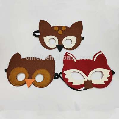 2018 wholesale Christmas felt half face mask for decoration